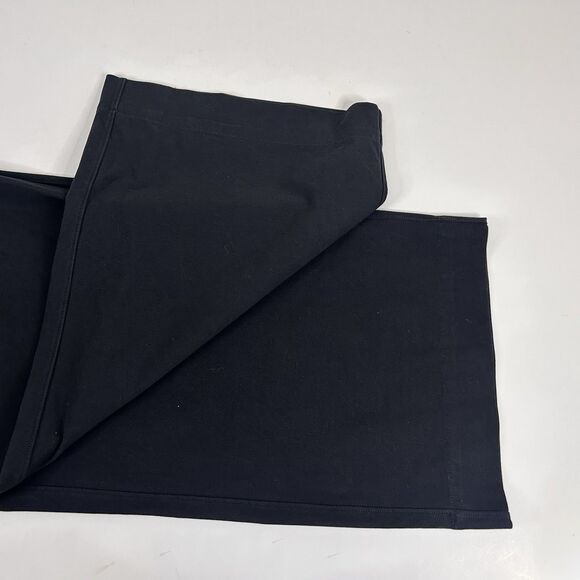 Lululemon Womens 33 City Sleek Wide Leg Trouser Pants Black Stretch Cotton Blend - Picture 5 of 5